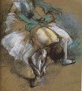 Edgar Degas dancer wearing shoes Spain oil painting artist